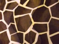 Faux Fur PONY Skin VELBOA Fabric Material BIG GIRAFFE